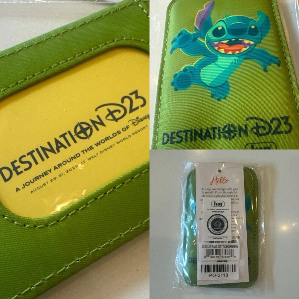 Disney Destination D23 Lug Stitch Luggage Tag New In Package 2025